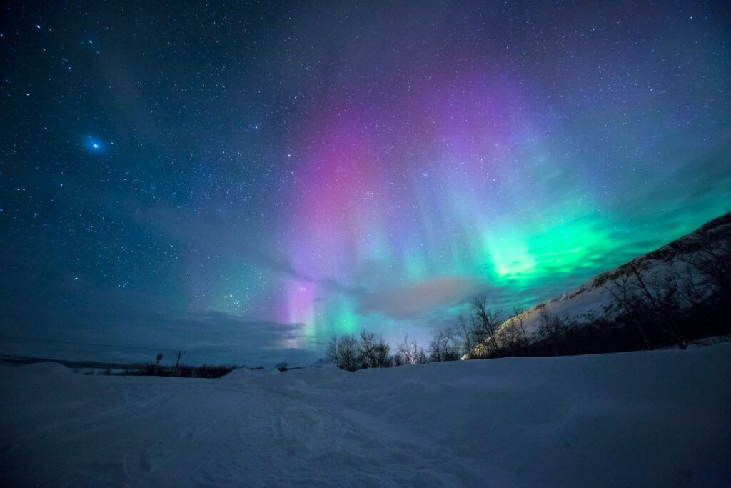 northern lights in lapland